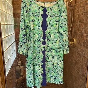 Lilly Pulitzer Marlowe Dress UEC Large Koala The Wild- Poolside Blue